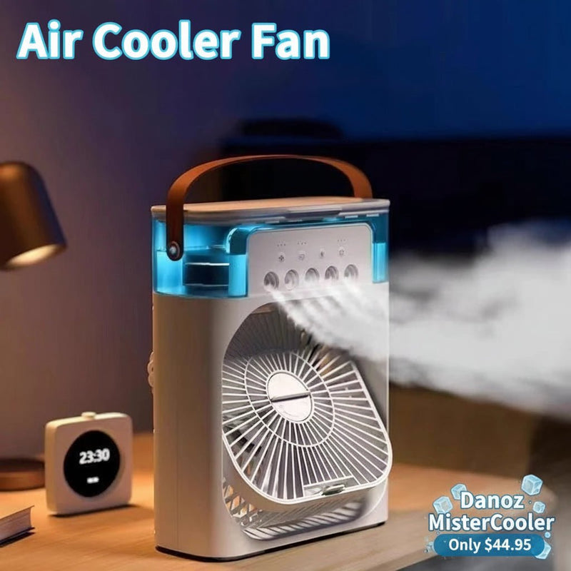 Danoz MisterCooler Air Cooler water mist! This little powerhouse combines a fan, air conditioner, and humidifier to keep your space cool, fresh, and comfy - danozdirect