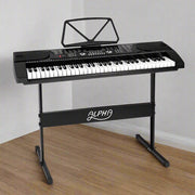 Danoz Music - Alpha 61 Keys Electronic Piano Keyboard Digital Electric w/ Stand Beginner Black - Incl. Delivery - danozdirect