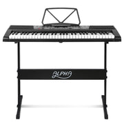 Danoz Music - Alpha 61 Keys Electronic Piano Keyboard Digital Electric w/ Stand Sound Speaker - Incl. Delivery - danozdirect