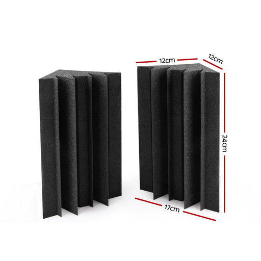 Danoz Music - Alpha Acoustic Foam 20pcs Corner Bass Trap Sound Absorption Proofing Treatment - Incl. Delivery - danozdirect