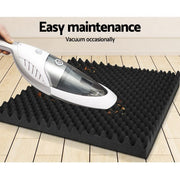 Danoz Music - Alpha Acoustic Foam 60pcs 50x50x5cm Sound Absorption Proofing Panels Eggshell - danozdirect