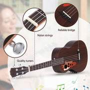 Danoz Music - Alpha Ukulele 30 Inch with EQ 18 Frets - danozdirect
