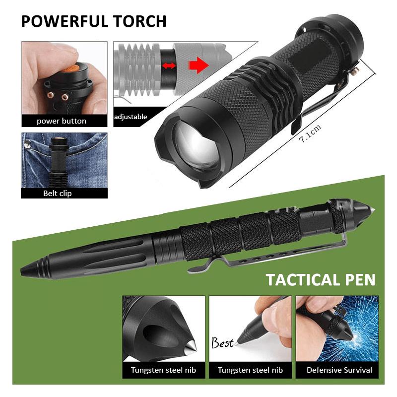 Danoz Outdoors - 16in1 SOS Kit Outdoor Emergency Equipment Box For Camping Survival Gear - danozdirect