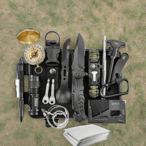 Danoz Outdoors - 16in1 SOS Kit Outdoor Emergency Equipment Box For Camping Survival Gear - danozdirect