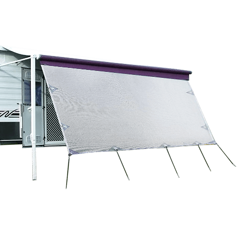 Danoz Outdoors - 4.9m Caravan Privacy Screen Side Sunscreen Sun Shade for 17' Roll Out Awning - danozdirect