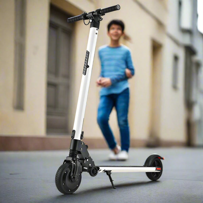 Danoz Outdoors - ALPHA Peak Electric Scooter 300W Power Up to 25km/h Adult Teens E - Scooter Easy Fold, White - danozdirect