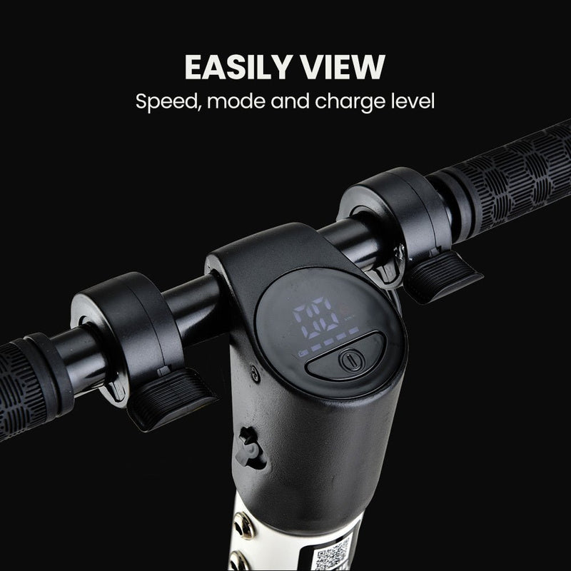 Danoz Outdoors - ALPHA Peak Electric Scooter 300W Power Up to 25km/h Adult Teens E - Scooter Easy Fold, White - danozdirect