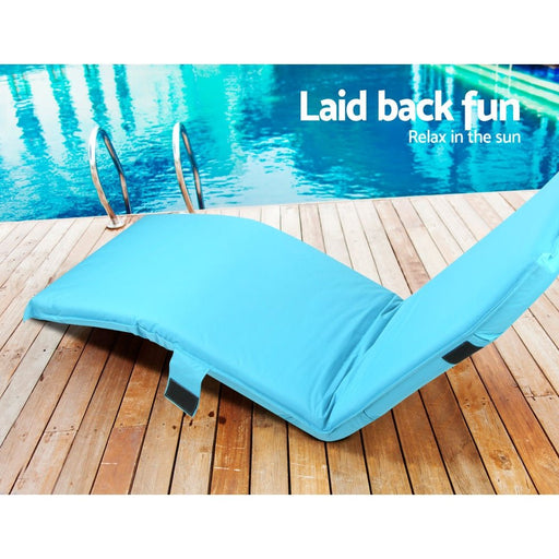 Danoz Outdoors ⛺Artiss Floor Lounge Sofa Camping Chair Blue - Incl Postage - danozdirect