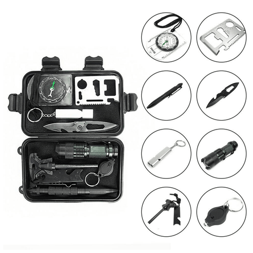 Danoz Outdoors - Camping Tool Emergency Survival Equipment Set Outdoor Sport Tactical Hiking Kit - danozdirect