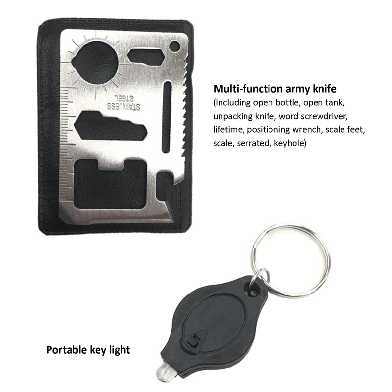 Danoz Outdoors - Camping Tool Emergency Survival Equipment Set Outdoor Sport Tactical Hiking Kit - danozdirect