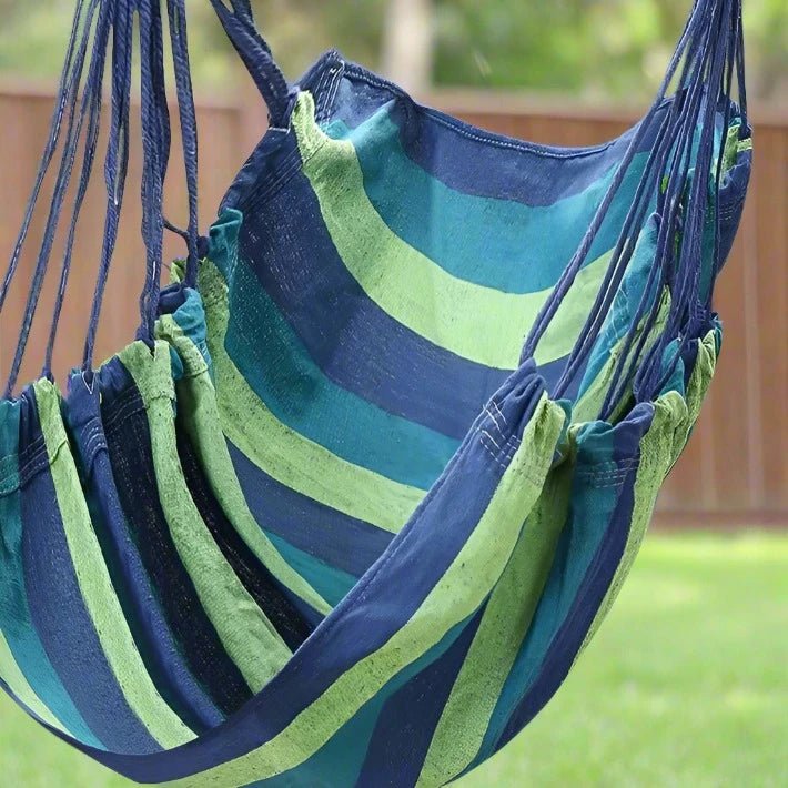 Danoz Outdoors - Canvas Hammock Chair. Whether you're lounging in the garden, patio, or at the campsite - danozdirect
