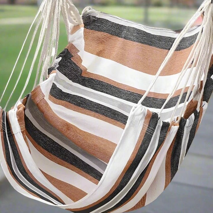 Danoz Outdoors - Canvas Hammock Chair. Whether you're lounging in the garden, patio, or at the campsite - danozdirect