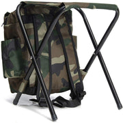 Danoz Outdoors - Folding Camo Backpack Stool - Portable Chair for Camping & Fishing - danozdirect
