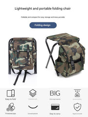 Danoz Outdoors - Folding Camo Backpack Stool - Portable Chair for Camping & Fishing - danozdirect