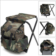 Danoz Outdoors - Folding Camo Backpack Stool - Portable Chair for Camping & Fishing - danozdirect