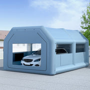 Danoz Outdoors - Giantz Inflatable Spray Booth 6X4M Car Paint Tent Filter System Blower - danozdirect