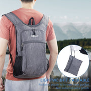 Danoz Outdoors - Grey Ultra Lightweight Packable Backpack - Foldable Daypack for Hiking & Travel - danozdirect