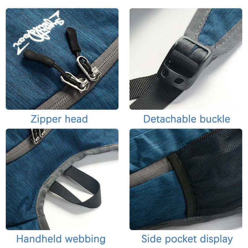 Danoz Outdoors - Grey Ultra Lightweight Packable Backpack - Foldable Daypack for Hiking & Travel - danozdirect