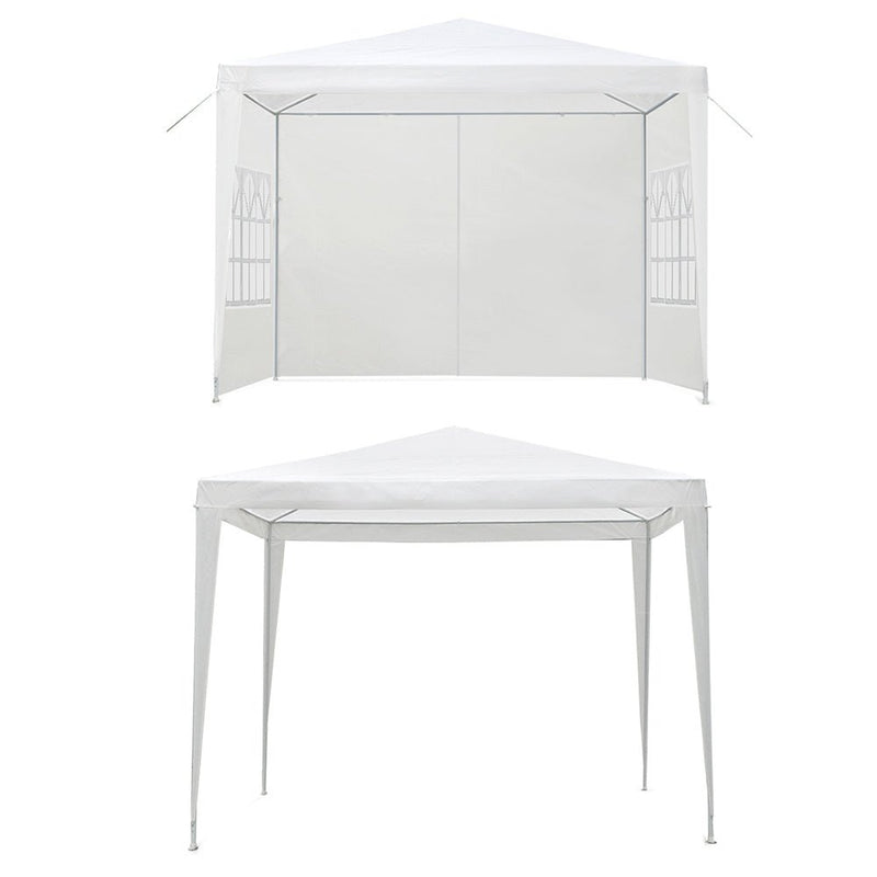 Danoz Outdoors ⛺ Instahut Gazebo 3x3m Marquee Wedding Party Tent Outdoor Camping Side Wall Canopy Window Panel White - danozdirect