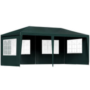 Danoz Outdoors ⛺ Instahut Gazebo 3x6m Marquee Wedding Party Tent Outdoor Camping Side Wall Canopy 4 Panel Green - danozdirect