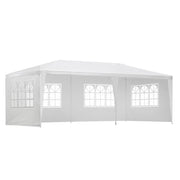 Danoz Outdoors ⛺ Instahut Gazebo 3x6m Marquee Wedding Party Tent Outdoor Camping Side Wall Canopy 4 Panel White - danozdirect