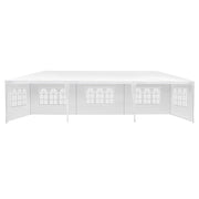 Danoz Outdoors - Instahut Gazebo 3x9m Marquee Wedding Party Tent Outdoor Camping Side Wall Canopy 5 Panel White - danozdirect