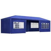 Danoz Outdoors ⛺ Instahut Gazebo 3x9m Marquee Wedding Party Tent Outdoor Camping Side Wall Canopy 8 Panel Blue - danozdirect