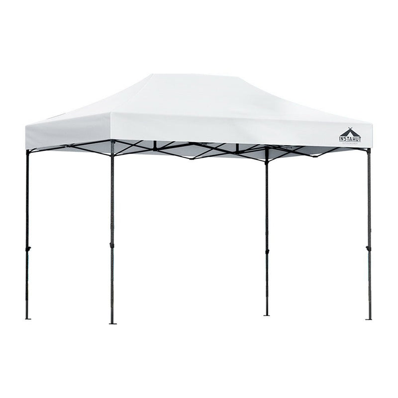 Danoz Outdoors - Instahut Gazebo Pop Up 3x4.5m w/Base Podx4 Marquee Folding Outdoor Wedding Camping Tent Shade Canopy White - danozdirect