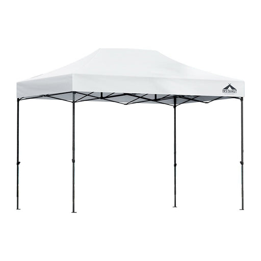 Danoz Outdoors - Instahut Gazebo Pop Up 3x4.5m w/Base Podx4 Marquee Folding Outdoor Wedding Camping Tent Shade Canopy White - danozdirect