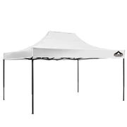 Danoz Outdoors - Instahut Gazebo Pop Up Marquee 3x4.5 Folding Tent 500D Oxford Fabric White - danozdirect