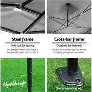 Danoz Outdoors - Instahut Gazebo Pop Up Marquee 3x4.5 Folding Tent 500D Oxford Fabric White - danozdirect