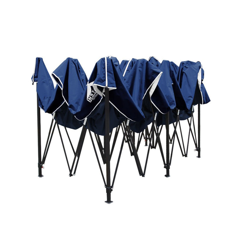 Danoz Outdoors - Instahut Gazebo Pop Up Marquee 3x6 Folding Tent Gazebos Camping 500D Oxford Navy - danozdirect