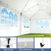 Danoz Outdoors - Instahut Gazebo Pop Up Marquee 3x6m Wedding Party Outdoor Camping Tent Canopy Side Wall White - danozdirect