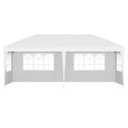 Danoz Outdoors - Instahut Gazebo Pop Up Marquee 3x6m Wedding Party Outdoor Camping Tent Canopy Side Wall White - danozdirect