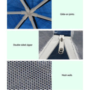 Danoz Outdoors - Instahut Gazebo?2x2m Marquee Wedding Party Tent Outdoor Camping Mesh Wall Canopy Shade Gazebos Navy - Incl. Delivery - danozdirect