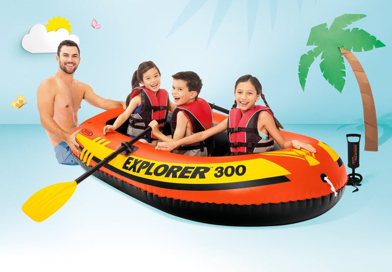 Danoz Outdoors - Intex Explorer 300 - Inflatable Boat 58332 - Super Deal! - danozdirect