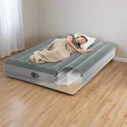 Danoz Outdoors - INTEX Queen Dura - Beam Standard Prestige Air Mattress 12" Queen w/ Built - In USB Electric Pump 64114 - danozdirect