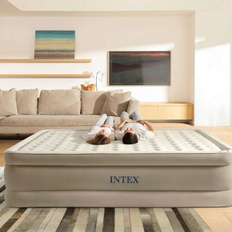 Danoz Outdoors - Intex Queen Ultra Plush Airbed 152cm x 203xm x 46cm 64428 - danozdirect