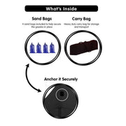 Danoz Outdoors - Wallaroo Gazebo Tent Marquee 3x4.5m PopUp Outdoor Black - danozdirect