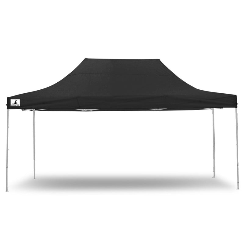 Danoz Outdoors - Wallaroo Gazebo Tent Marquee 3x4.5m PopUp Outdoor Black - danozdirect