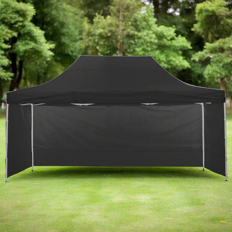 Danoz Outdoors - Wallaroo Gazebo Tent Marquee 3x4.5m PopUp Outdoor Black - danozdirect