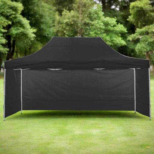 Danoz Outdoors - Wallaroo Gazebo Tent Marquee 3x4.5m PopUp Outdoor Black - danozdirect