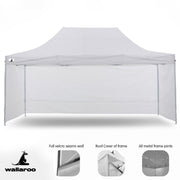 Danoz Outdoors - Wallaroo Gazebo Tent Marquee 3x4.5m PopUp Outdoor White - danozdirect