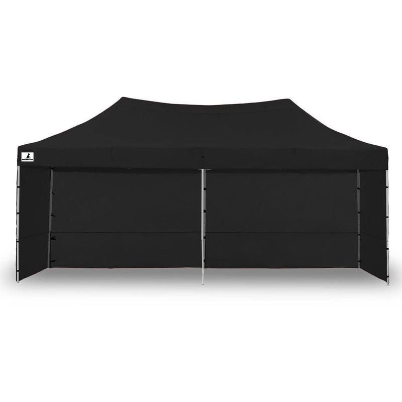 Danoz Outdoors - Wallaroo Gazebo Tent Marquee 3x6m PopUp Outdoor Wallaroo Black - danozdirect