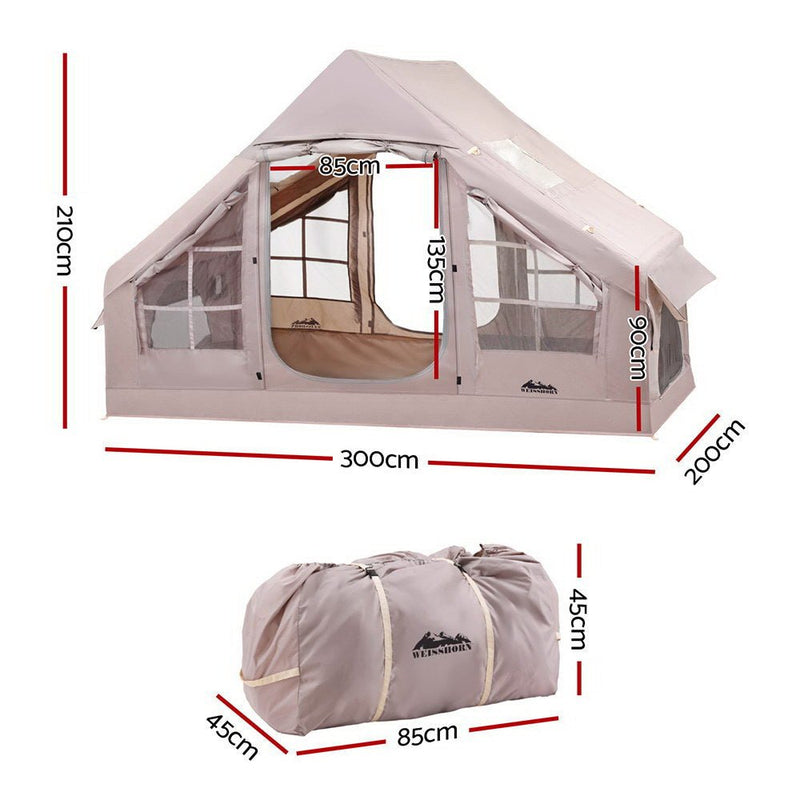 Danoz Outdoors - Weisshorn Camping Tent Inflatable Beach Tent 6 Person 300CM - danozdirect