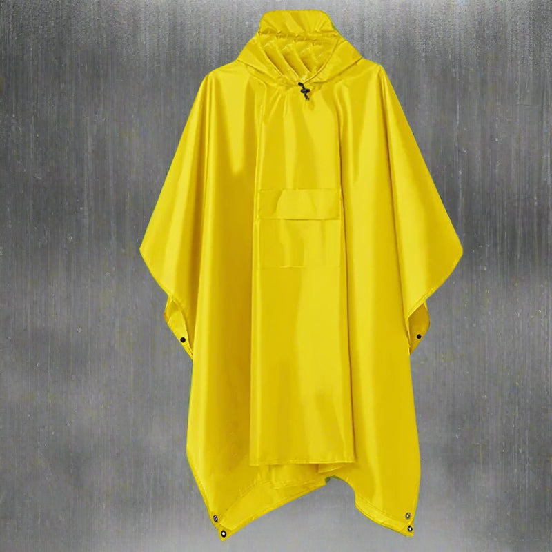 Danoz Outdoors - Yellow Portable Outdoor Camping Poncho - Can be used as Raincoat, Tarp, Ground Cover - danozdirect