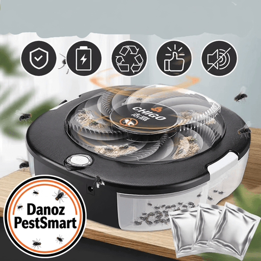 Danoz PestSmart - Flycatcher Rechargeable/USB Electric Fly Trap - Indoors/Outdoors - Insect Pest Catching Trap - Must Have - Really works - danozdirect