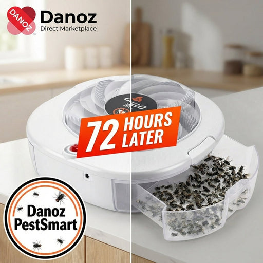 Danoz PestSmart - Flycatcher Rechargeable/USB Electric Fly Trap - Indoors/Outdoors - Insect Pest Catching Trap - Must Have - Really works - danozdirect
