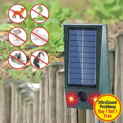 Danoz PestSmart - Keep unwanted critters at bay with this clever solar - powered and USB Chargeable, Repeller! Combining ultrasonic technology with flashing red LEDs - Buy 1 Get 1 Free! - danozdirect
