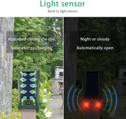 Danoz PestSmart - Keep unwanted critters at bay with this clever solar - powered and USB Chargeable, Repeller! Combining ultrasonic technology with flashing red LEDs - Buy 1 Get 1 Free! - danozdirect